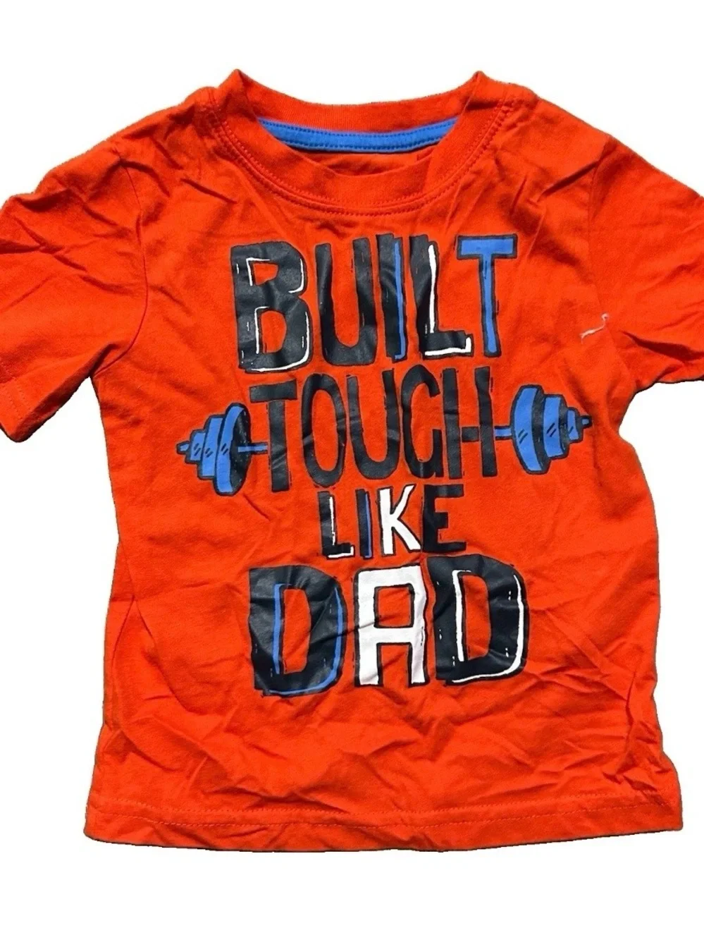 Toddler Boy Short Sleeve Shirts Button Up Plaid Construction Size 3T